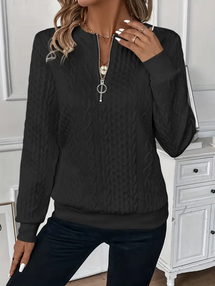 Janine™ | Trui met rits