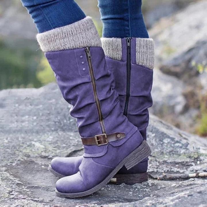 Amy™ | Voet-Ondersteunende Laarzen met Platte Hak voor Langdurig Comfort