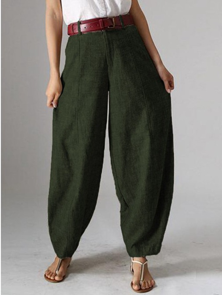 Effen Kleur Casual Effen Linnen Broeken 