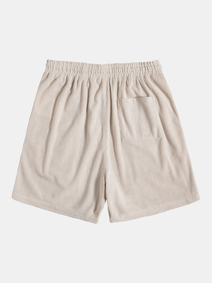 Corduroy overhemd met korte mouwen en shorts