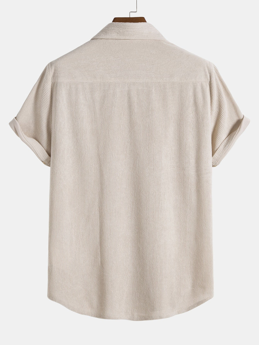 Corduroy overhemd met korte mouwen en shorts