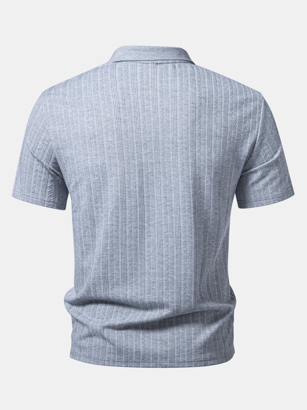 Getextureerde Rits Polo