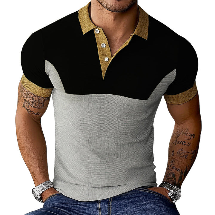 【24-uurs verzending】 Heren Zomer Huidvriendelijk en Comfortabele Polo T-shirt 
