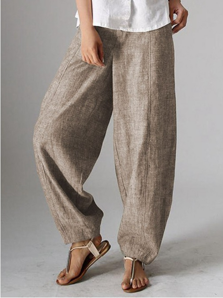 Effen Kleur Casual Effen Linnen Broeken 
