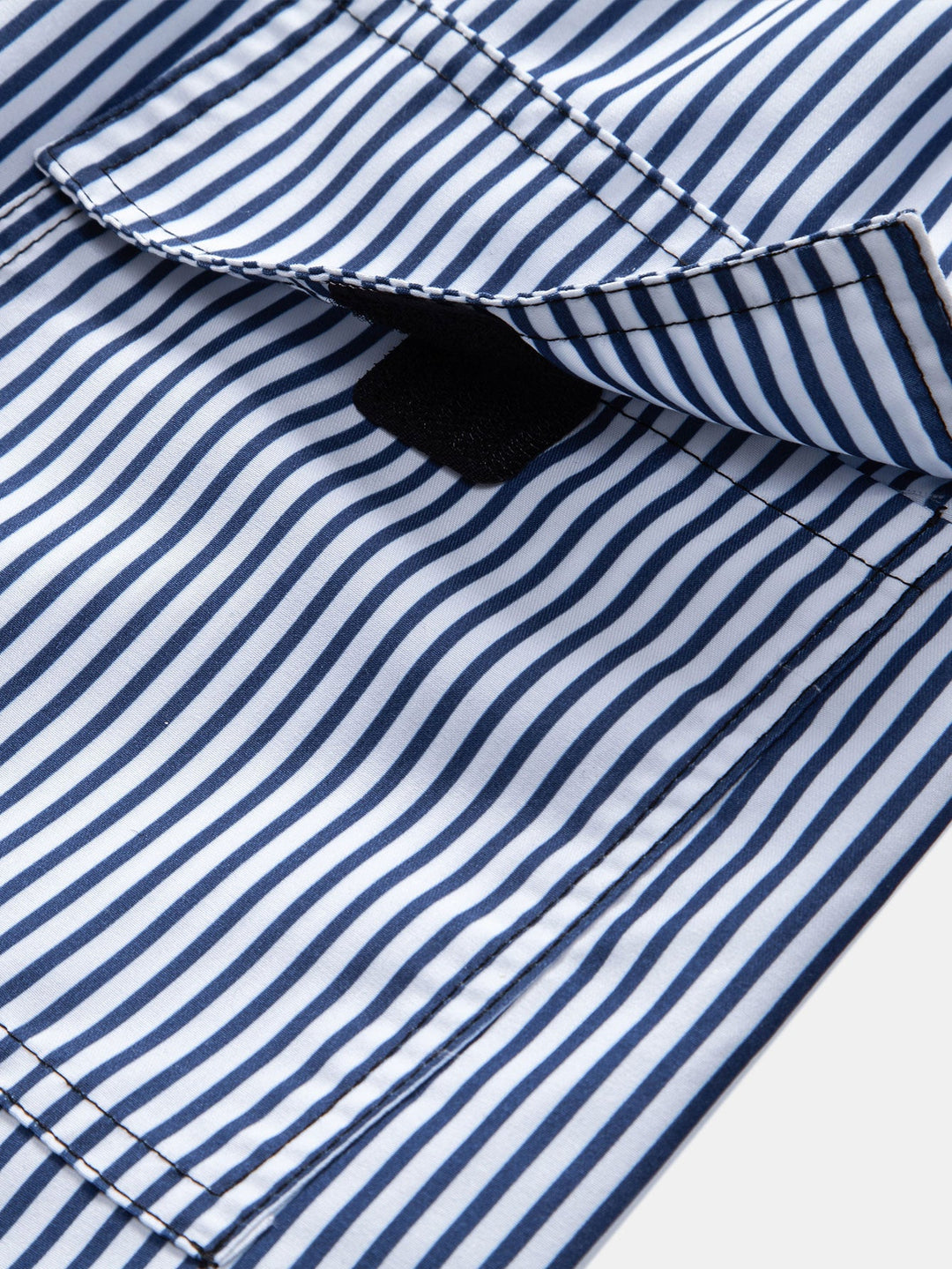 Palmboom Print Doorknoop Shirt & Gestreepte Zwembroek