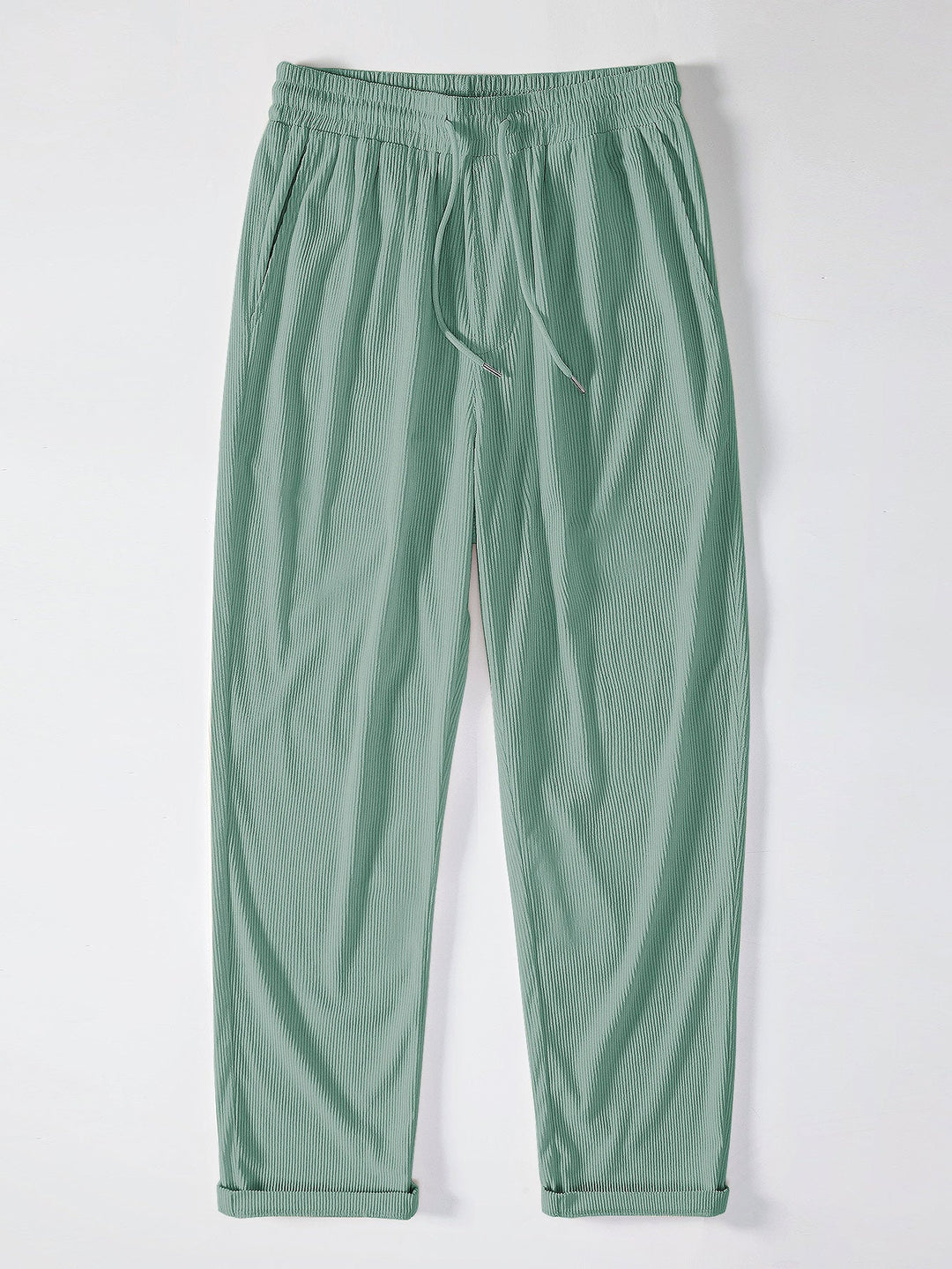 Corduroy overhemd met korte mouwen en rechte corduroy broek