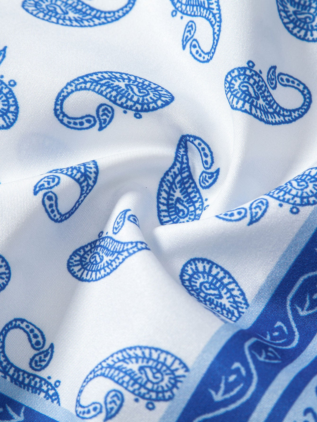 Paisley Rand Doorknoop Shirt & Zwembroek