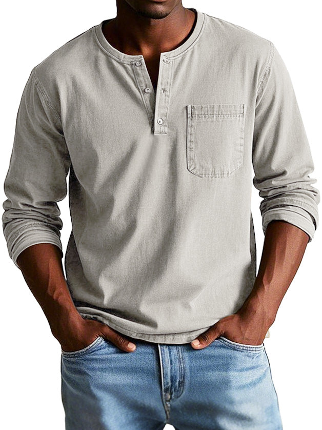 Thomas™ | Vintage Overhemd met Lange Mouwen 