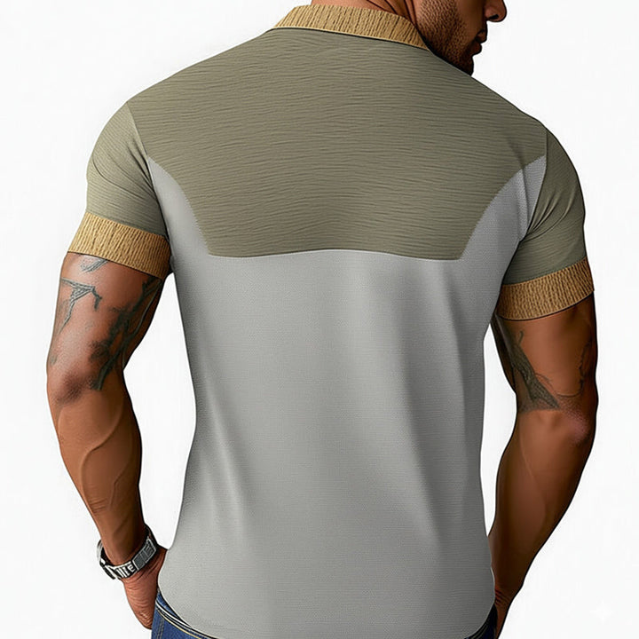 【24-uurs verzending】 Heren Zomer Huidvriendelijk en Comfortabele Polo T-shirt 