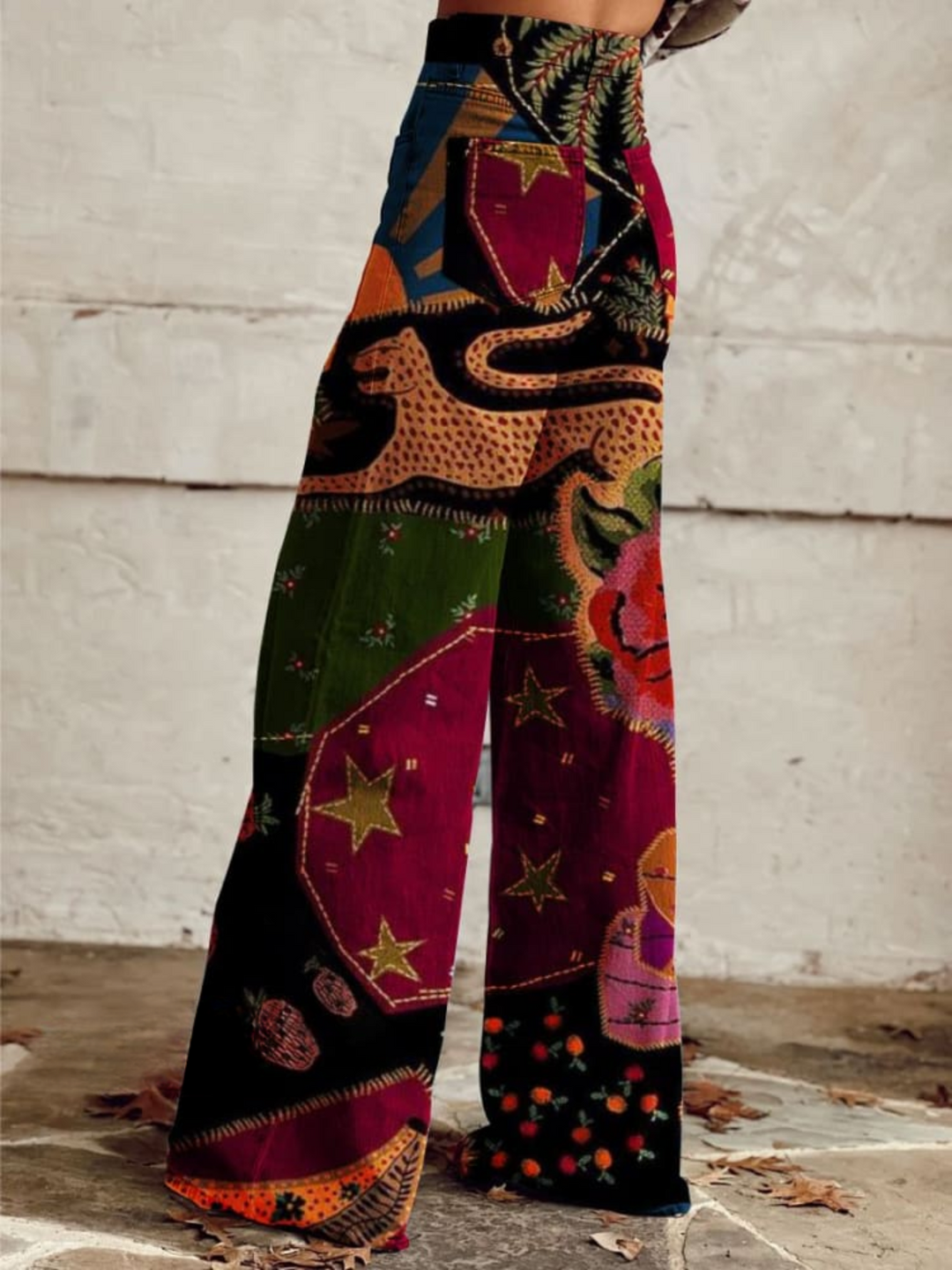 Tahlia | Midnight Garden Boho Broek