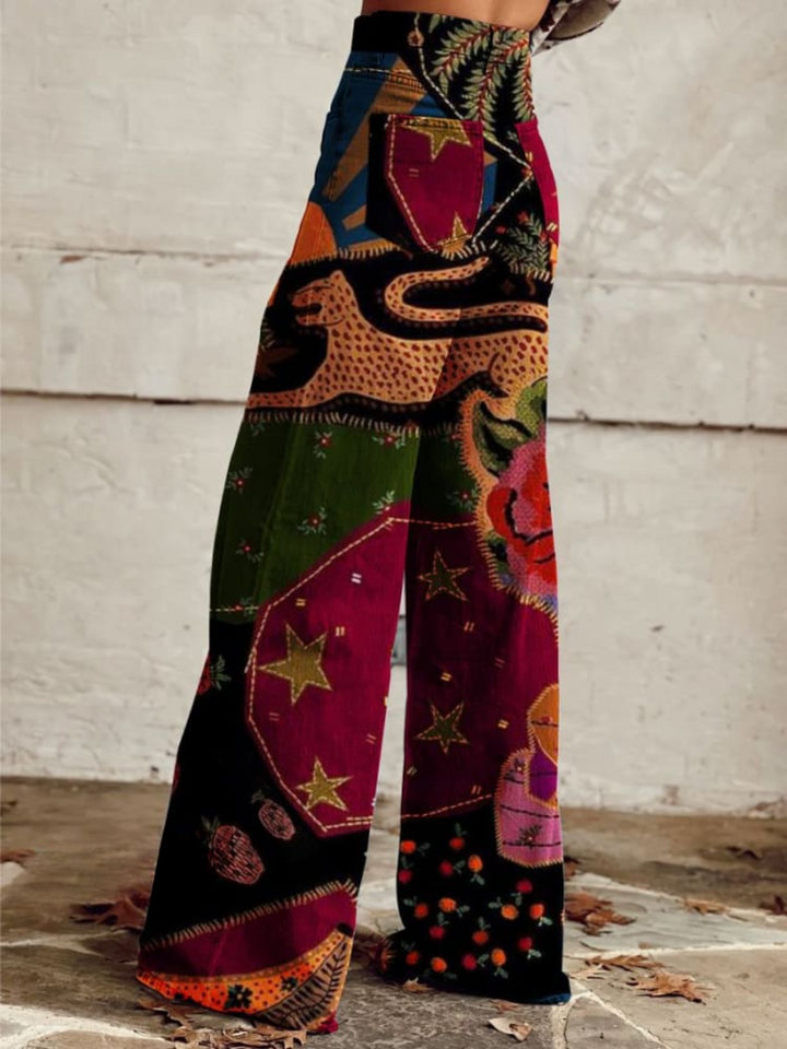 Tahlia | Midnight Garden Boho Broek