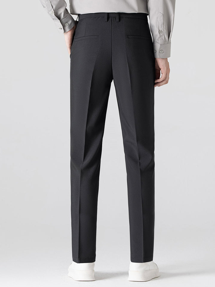 Gedraaide Jacquard Tricot Overhemd & Slim Fit Getaperde Broek