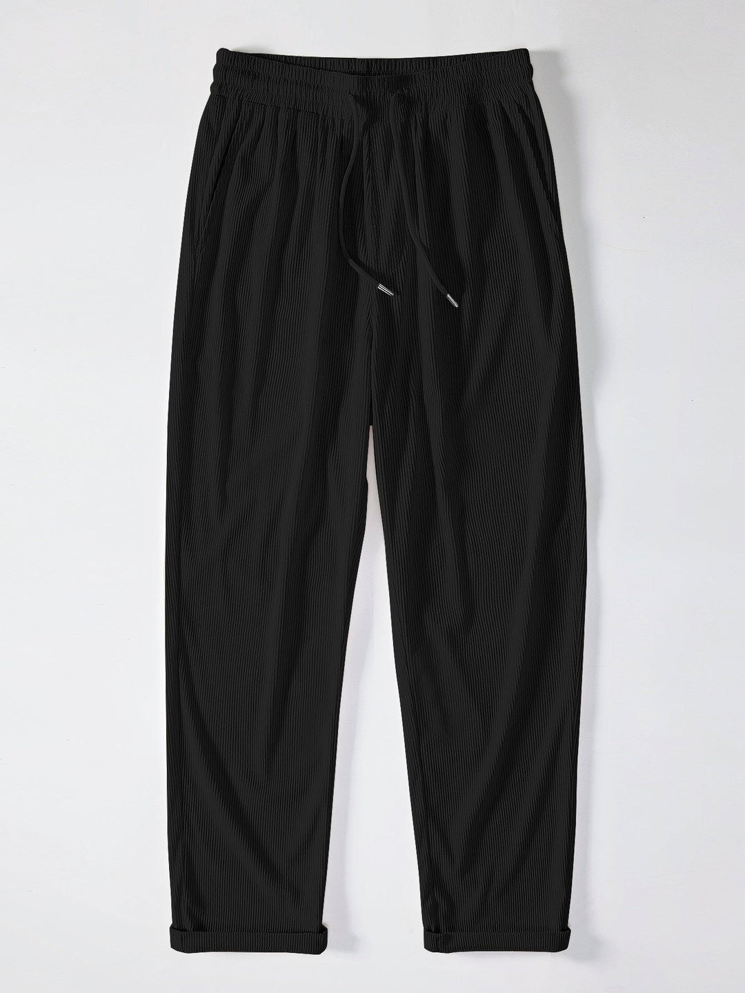 Corduroy overhemd met korte mouwen en rechte corduroy broek