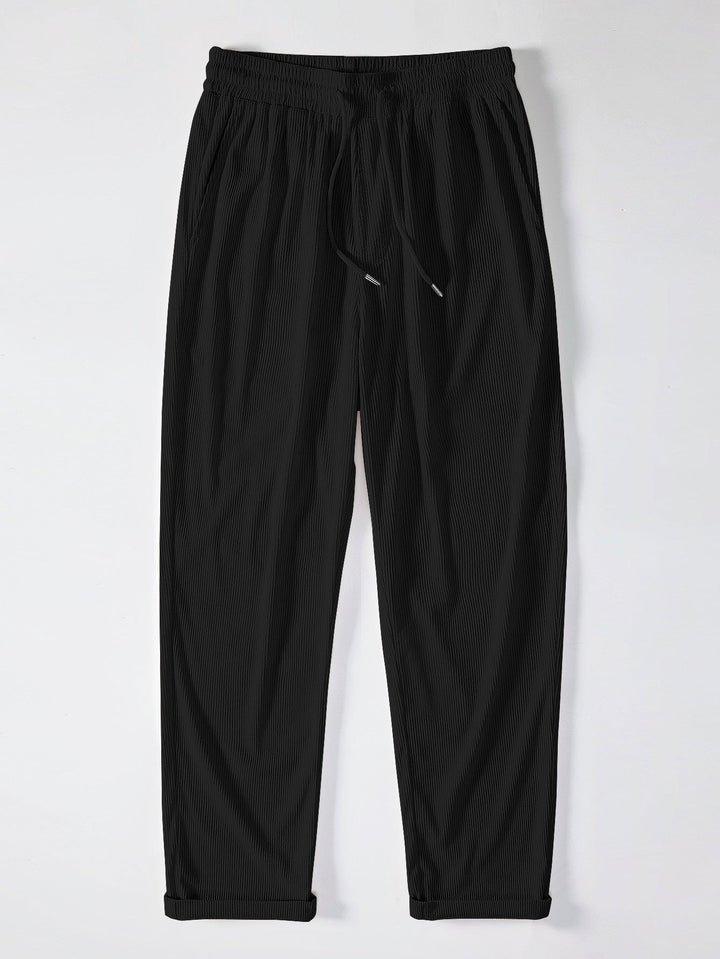 Corduroy overhemd met korte mouwen en rechte corduroy broek