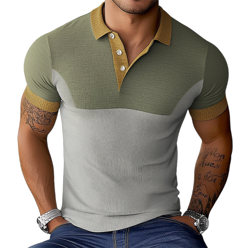 【24-uurs verzending】 Heren Zomer Huidvriendelijk en Comfortabele Polo T-shirt 
