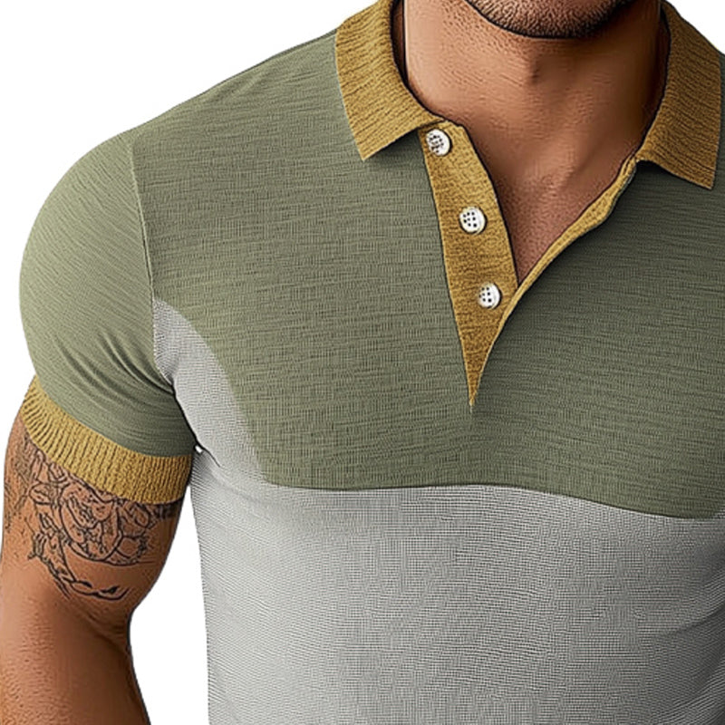 【24-uurs verzending】 Heren Zomer Huidvriendelijk en Comfortabele Polo T-shirt 