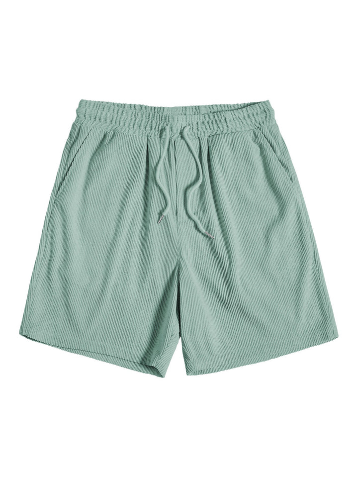 Corduroy overhemd met korte mouwen en shorts