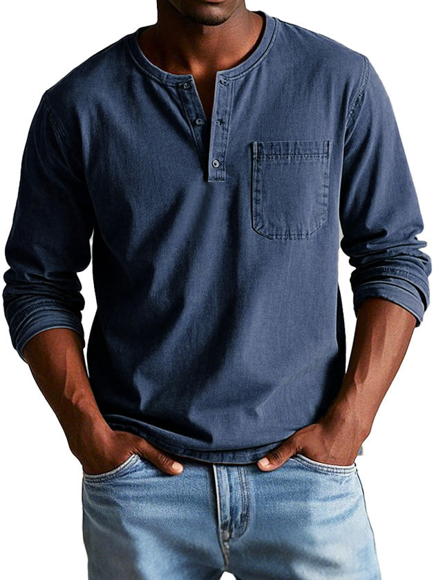 Thomas™ | Vintage Overhemd met Lange Mouwen 