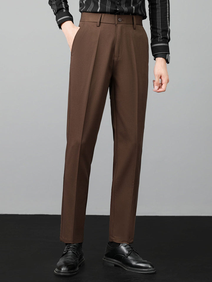 Contrast Getextureerde Johnny Kraag Polo & Slim Fit Getaperde Broek