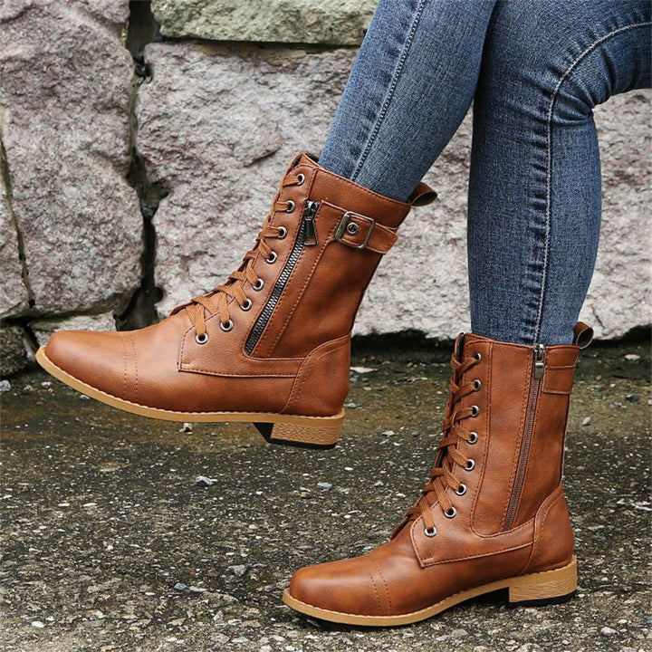 Erica Orthopedische Boots met Zijkleur Zipper