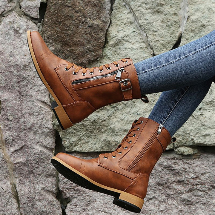 Erica Orthopedische Boots met Zijkleur Zipper