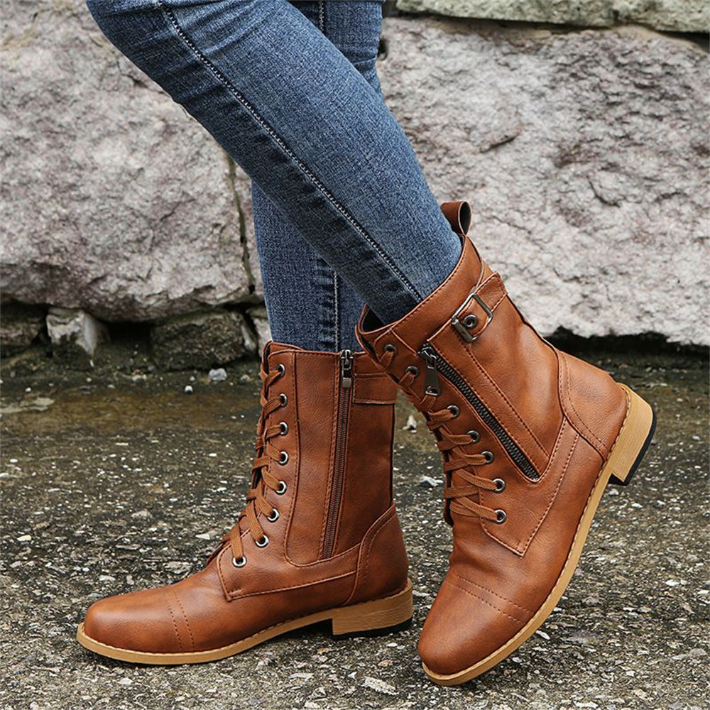Erica Orthopedische Boots met Zijkleur Zipper