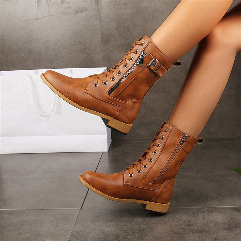 Erica Orthopedische Boots met Zijkleur Zipper