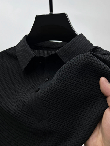 Fiero: Klassiek geweven poloshirt 