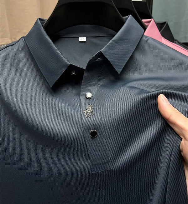 Veneto Classic | Kreukvrij Muscle Fit Poloshirt 