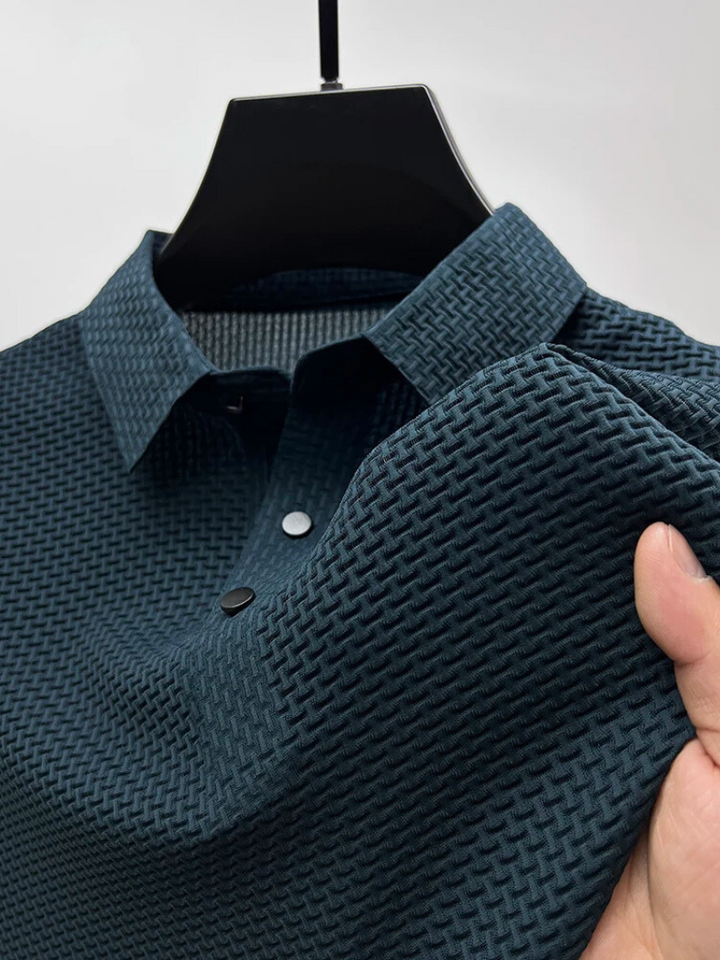 Fiero: Klassiek geweven poloshirt 