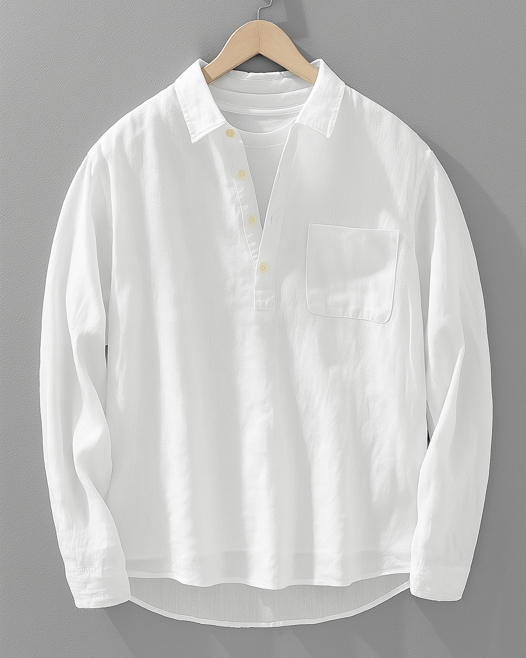 Kyoto Linnen Popover Shirt