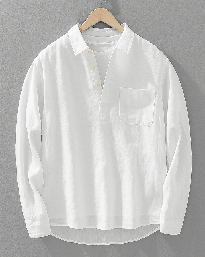 Kyoto Linnen Popover Shirt