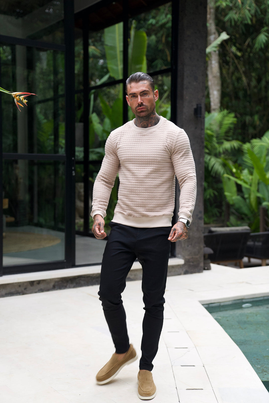 Milano: Gestructureerde Slim Fit Breisel 