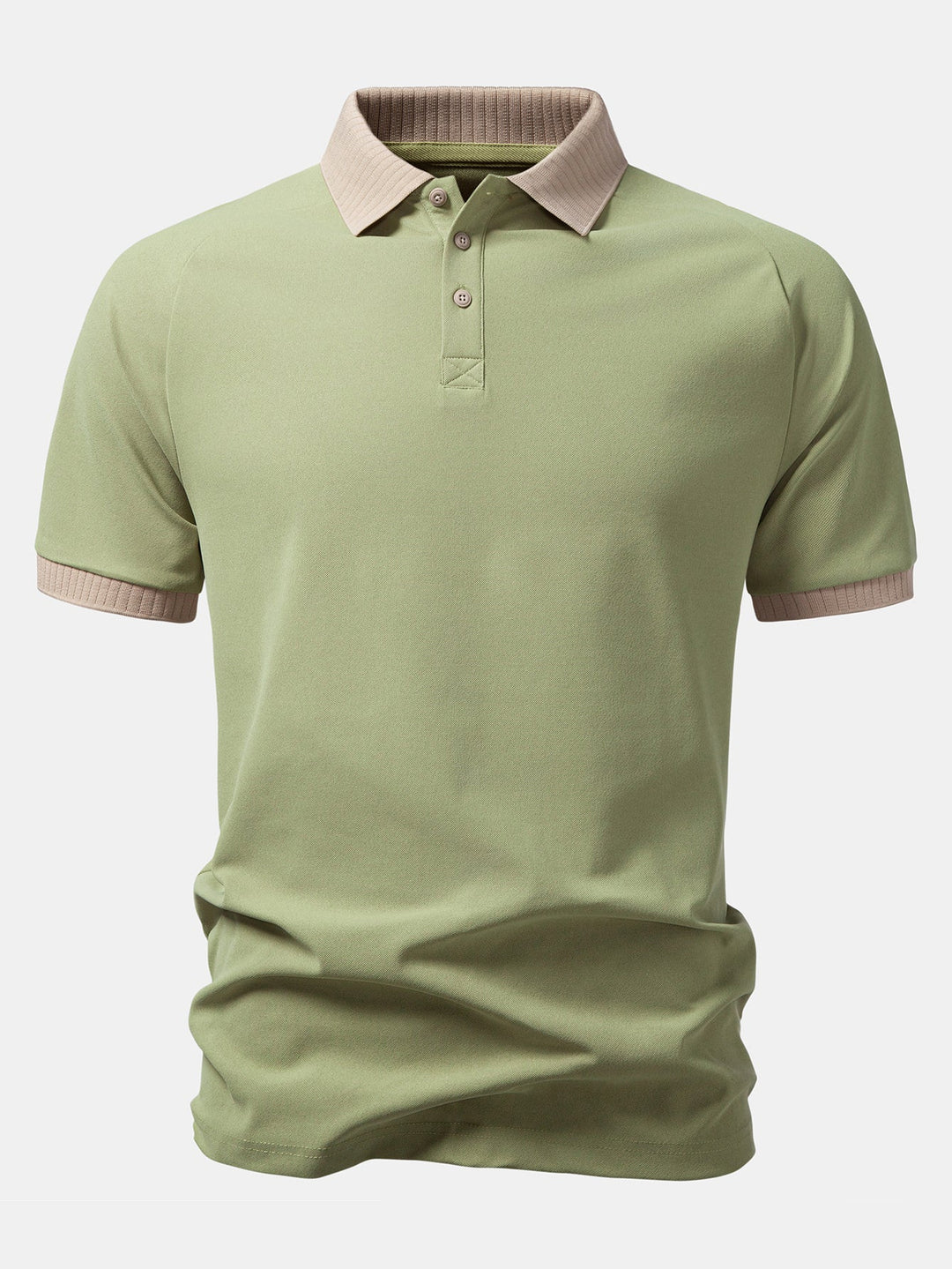 Contrast Raglan Mouw Polo