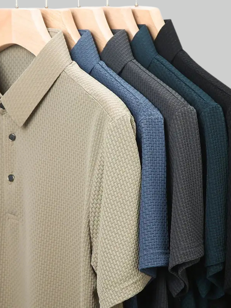 Fiero: Klassiek geweven poloshirt 