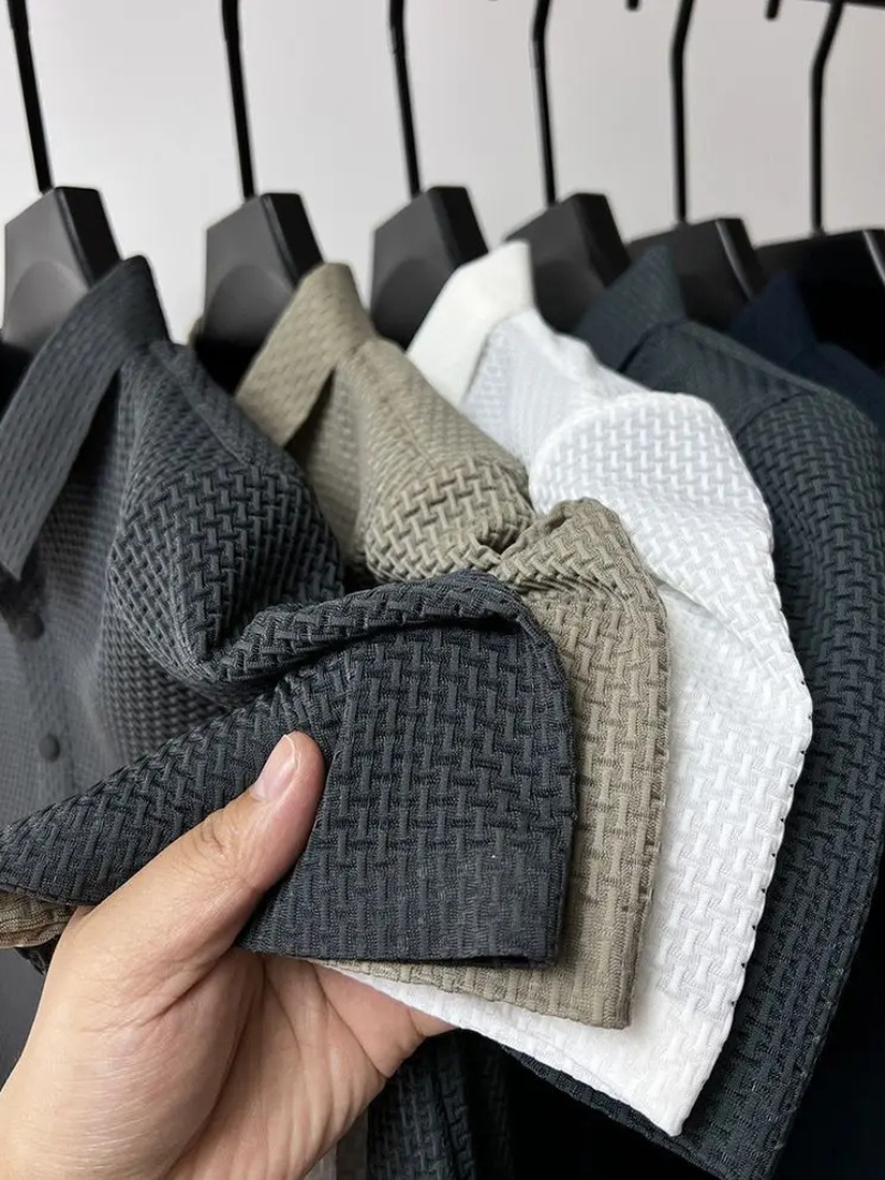 Fiero: Klassiek geweven poloshirt 