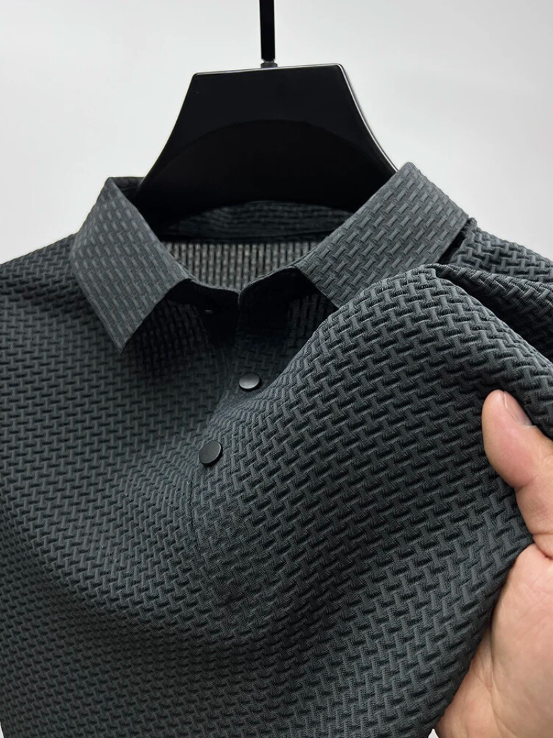 Fiero: Klassiek geweven poloshirt 