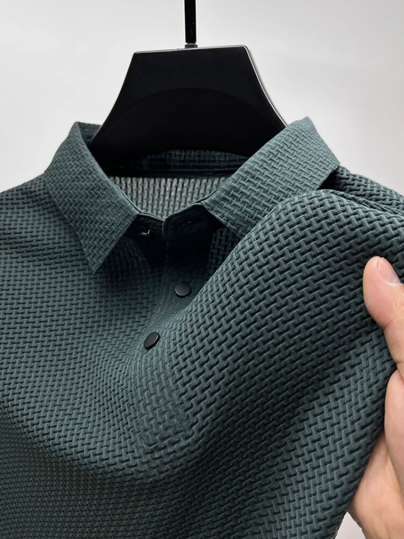 Fiero: Klassiek geweven poloshirt 