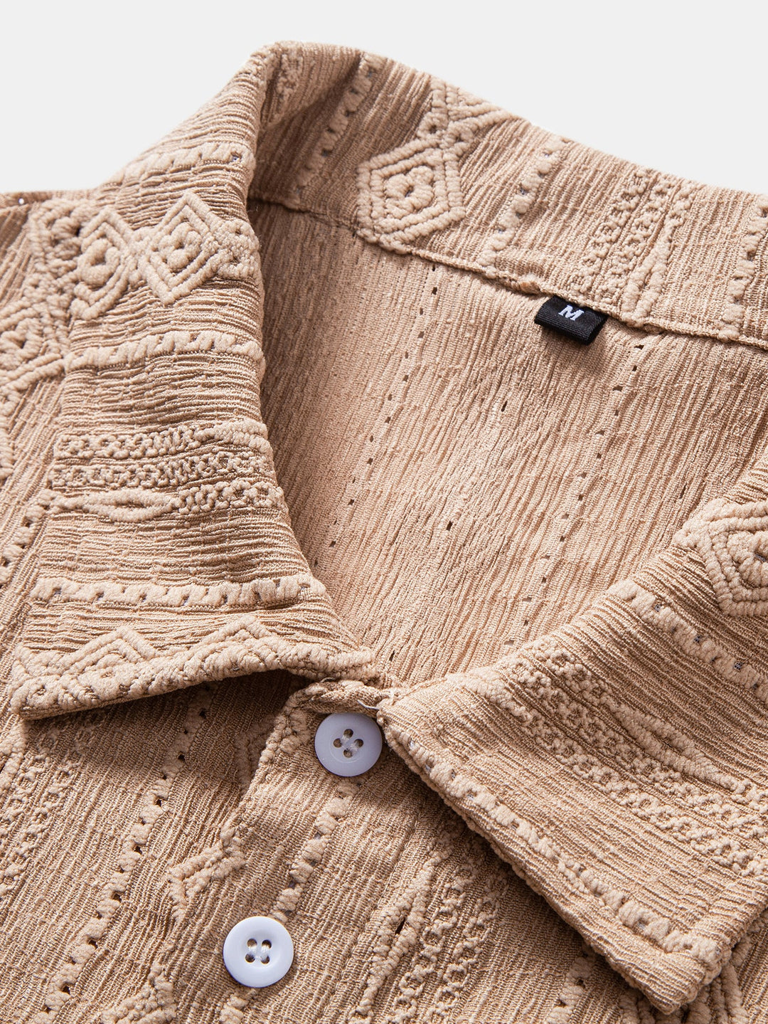 Geometrische Jacquard Polo