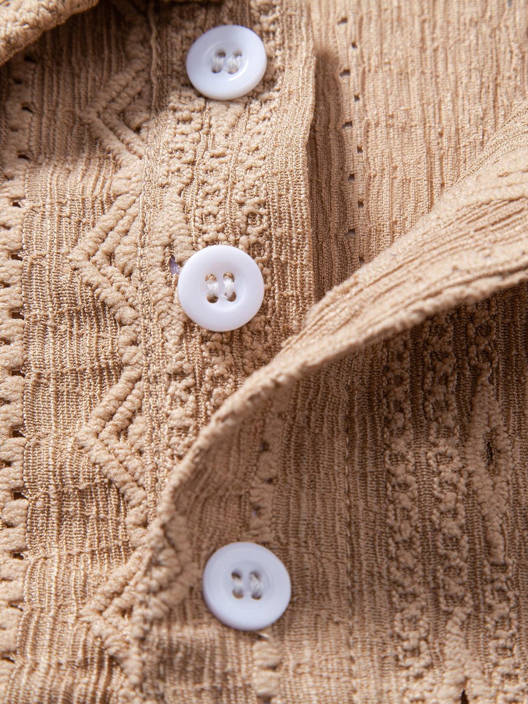 Geometrische Jacquard Polo