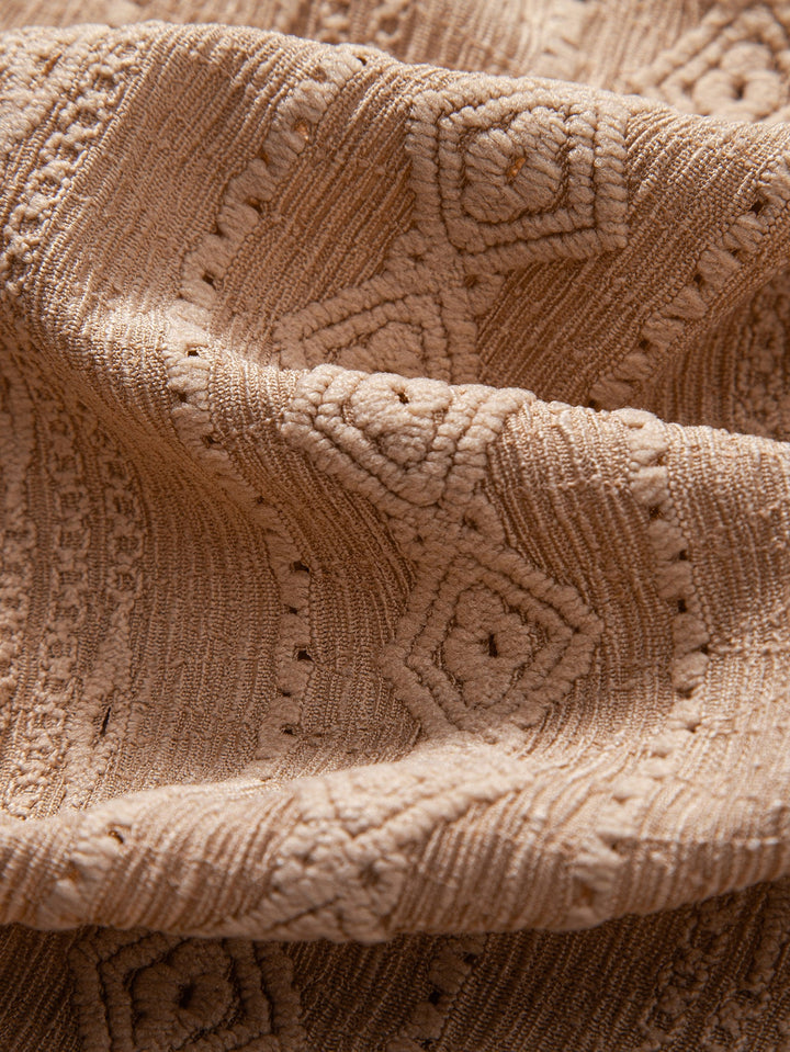 Geometrische Jacquard Polo