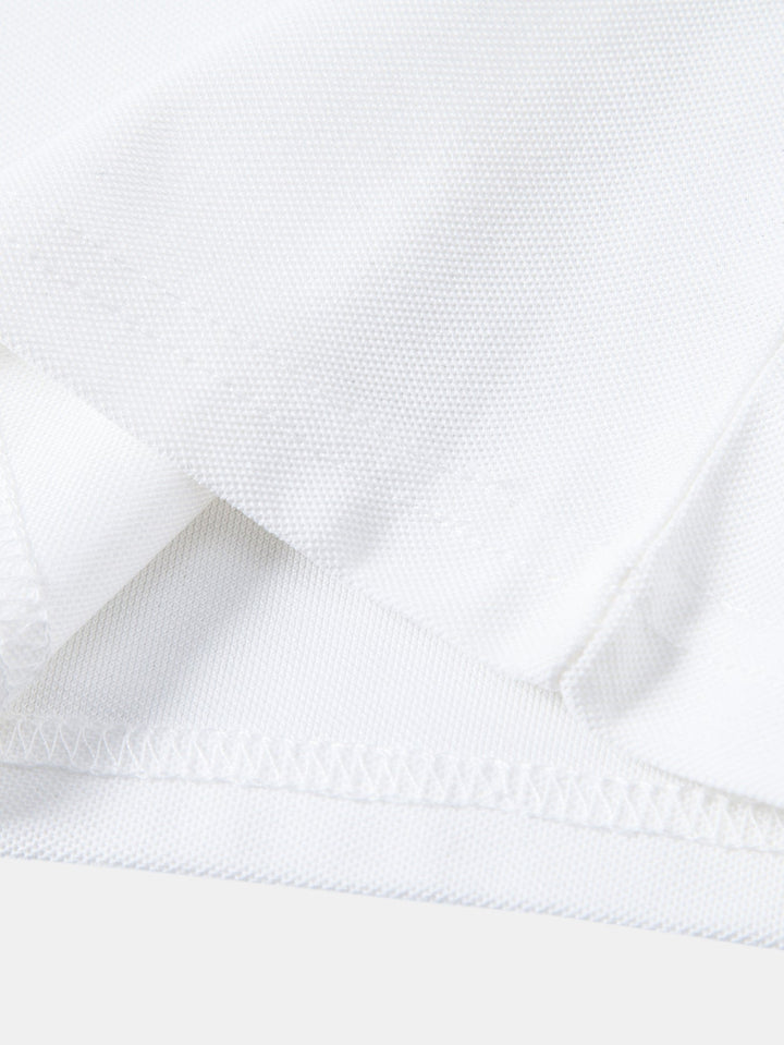 Contrast Raglan Mouw Polo