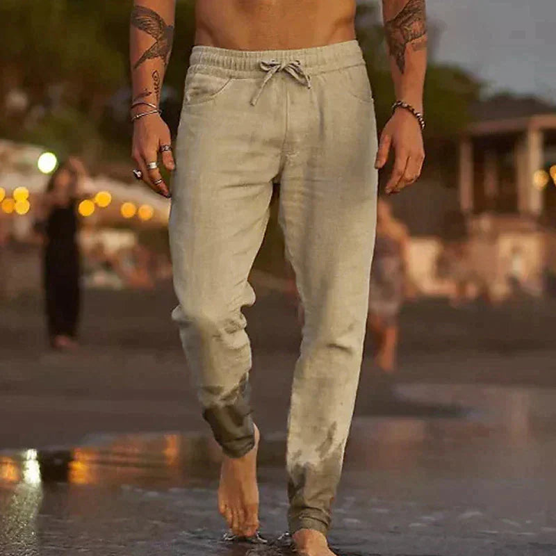 Van Dame™ | Linnen strandbroek 