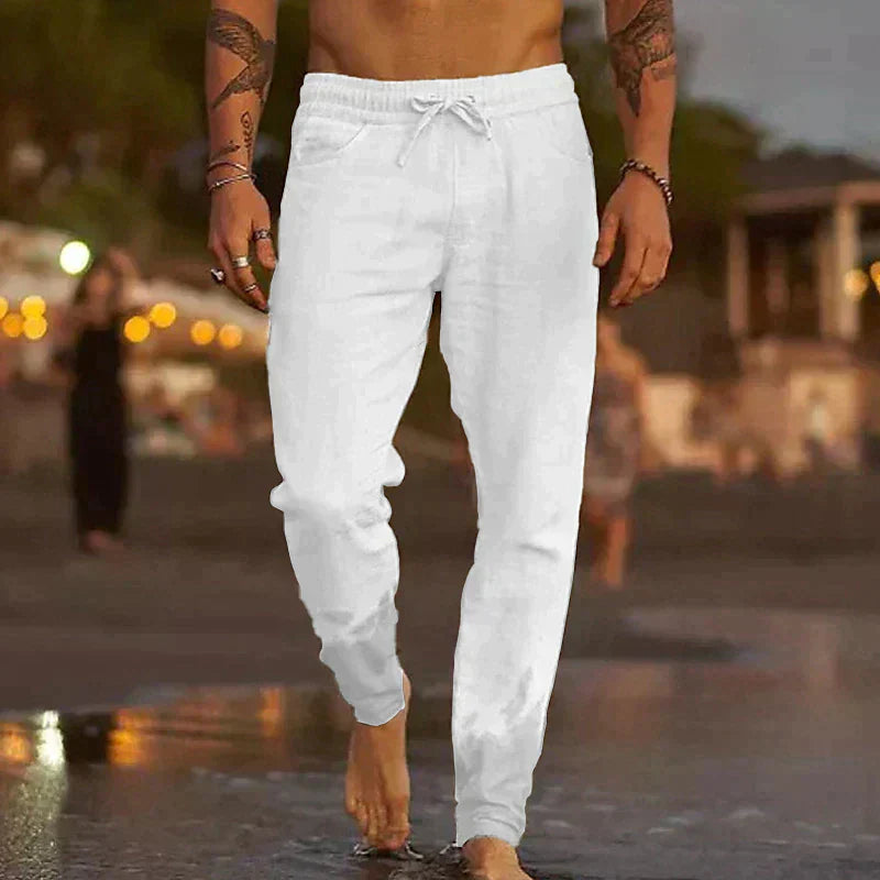 Van Dame™ | Linnen strandbroek 