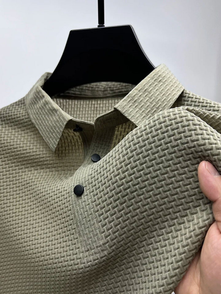 Fiero: Klassiek geweven poloshirt 