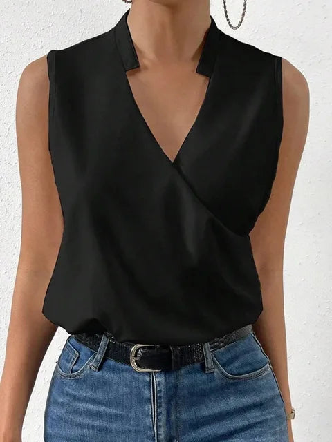 Elliot™ Elegante mouwloze blouse
