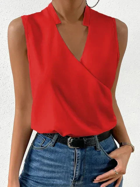 Elliot™ Elegante mouwloze blouse