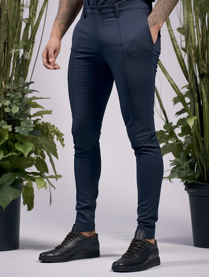 Novate | Kreukvrije Slim Fit Broek 