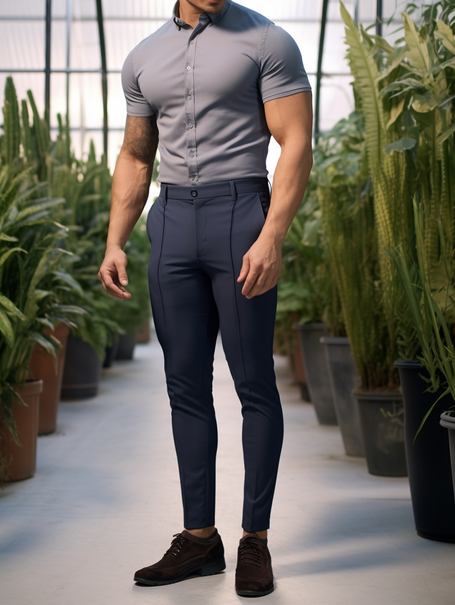 Novate | Kreukvrije Slim Fit Broek 