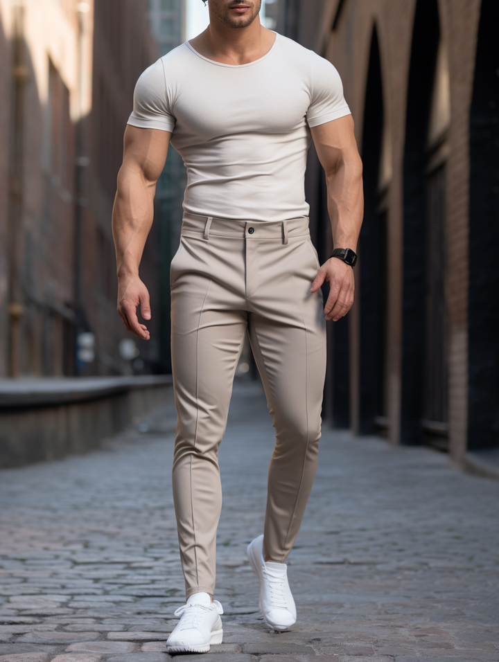 Novate | Kreukvrije Slim Fit Broek 